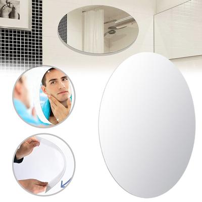42*27CM Mirror Decoration Wall Sticker Acrylic Ellipse Mirror Wall Stickers Home Decoration Wall Sticker for Bathroom