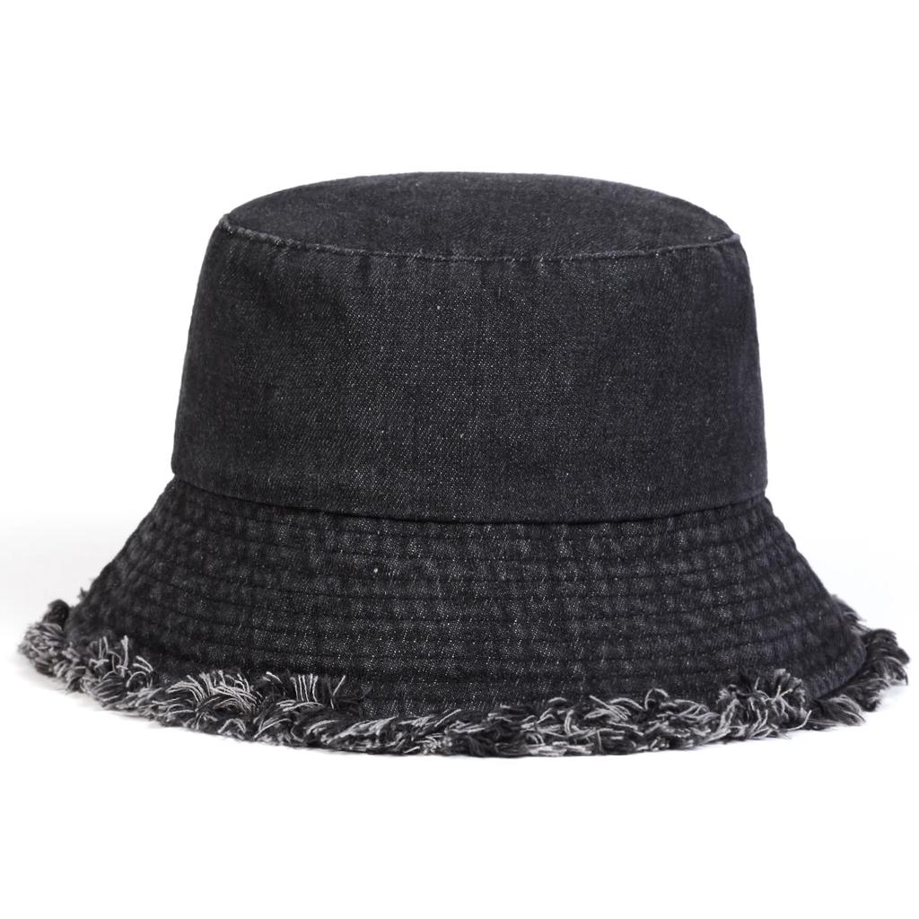 Fisherman Bucket Personality Denim Hole Edge Board Light Neutral Gender Women  Men For Caps Hats Fishermen Outdoor Casual Cap Sunscreen Hat