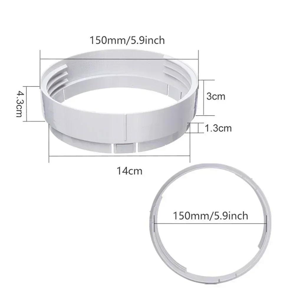 150mm Mobile Air Conditioner Exhaust Connector Sealing Baffle Circular Connector Air Vent Exhaust Pipe Hose Adapter Baffle