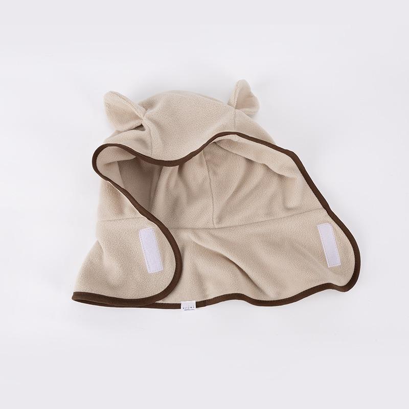 Babyhut Herbst und Winter süß warm Ohrenmütze Mütze Schal Mädchen Mütze Schal Jungen Einteiler Hut