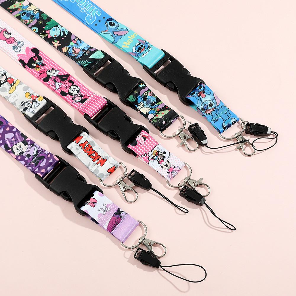 Adorable Stitch Cartoon Lanyard Cute Silicone Strap For Phones And Cameras