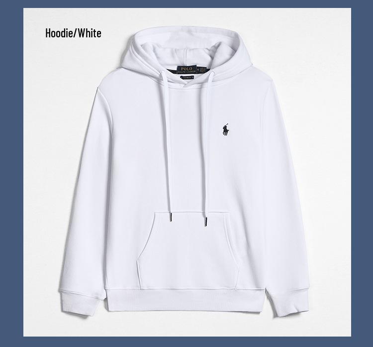 Hanorac cu fermoar pentru bărbați, casual, cu logo cal brodat - Mânecă lungă, culoare solidă, stil primăvară/toamnă