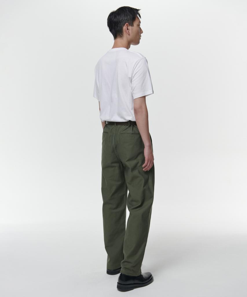 MUSINSA STANDARD Back Satin Officer Pants [Khaki]