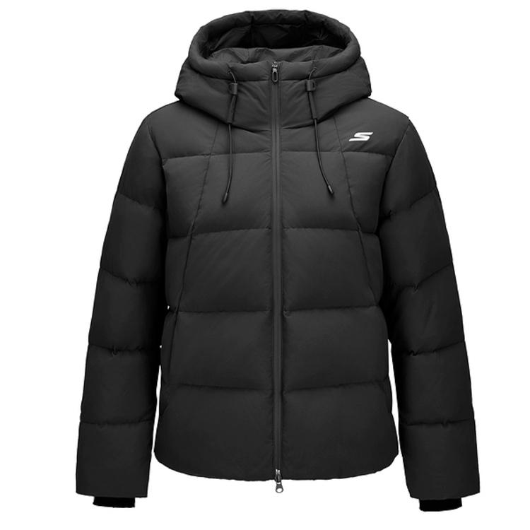 Skechers Solid Color Hooded Warm Down Jacket Women outerwear P425W052-0018 S