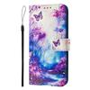 A22 Leather Phone Case For Samsung Galaxy A22 A32 A12 A42 A52 4G A72 A52s 5G Flip Cover Wallet Magnetic Painted Cases Cat Flower