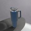 40oz 1200ML Insulated Tumbler w/Handle & Straw, Double Wall Thermal Cup, Travel Coffee Mug, Gift