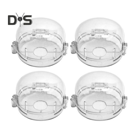 1/2/4/6 Stuks Transparante Gasfornuis Knop Beschermer Stofdicht Babyproof Keuken Magnetron Schakelaar Knop Vergrendeling Beschermer Kinderveiligheid Bescherming Ovenknop