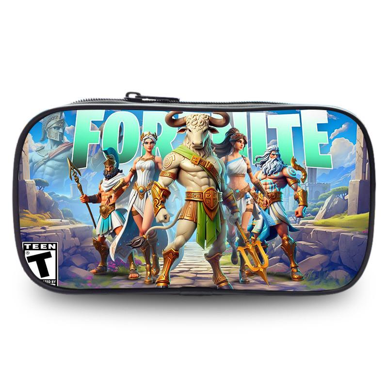 Night Fortress Pen Case Large Capacity Double Layered Design Patterns Diverse