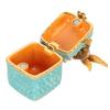 Bird Figurine Jewelry Box Zinc Alloy   Hand Painted Decorative Hinged Jewelry Holder for Storing Necklaces Rings Earrings