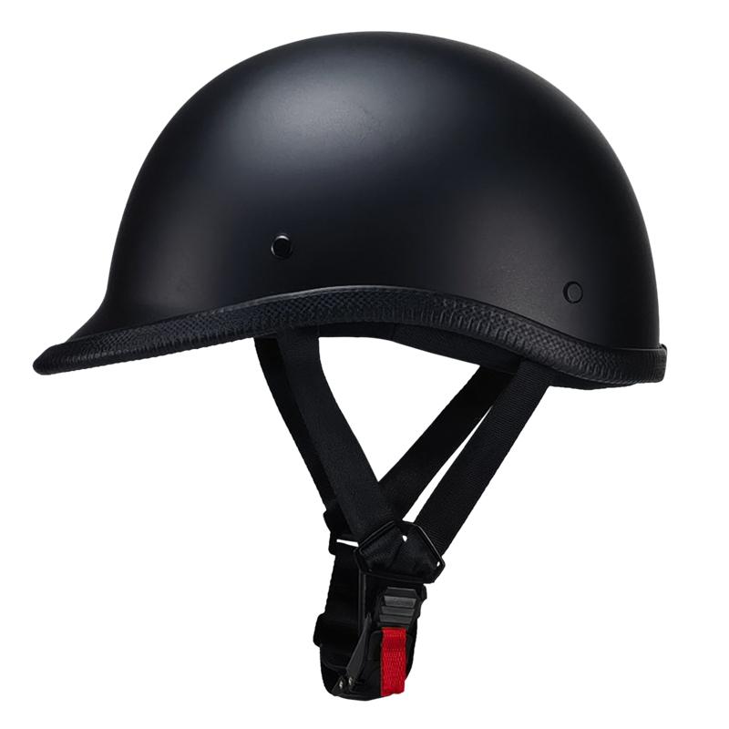 Motorcycle DOT Half Face Helmet Half Cap Vintage Open Face Fashion ABS Retro Motorcycle Half Helmet One Pedal Scooter Helmet