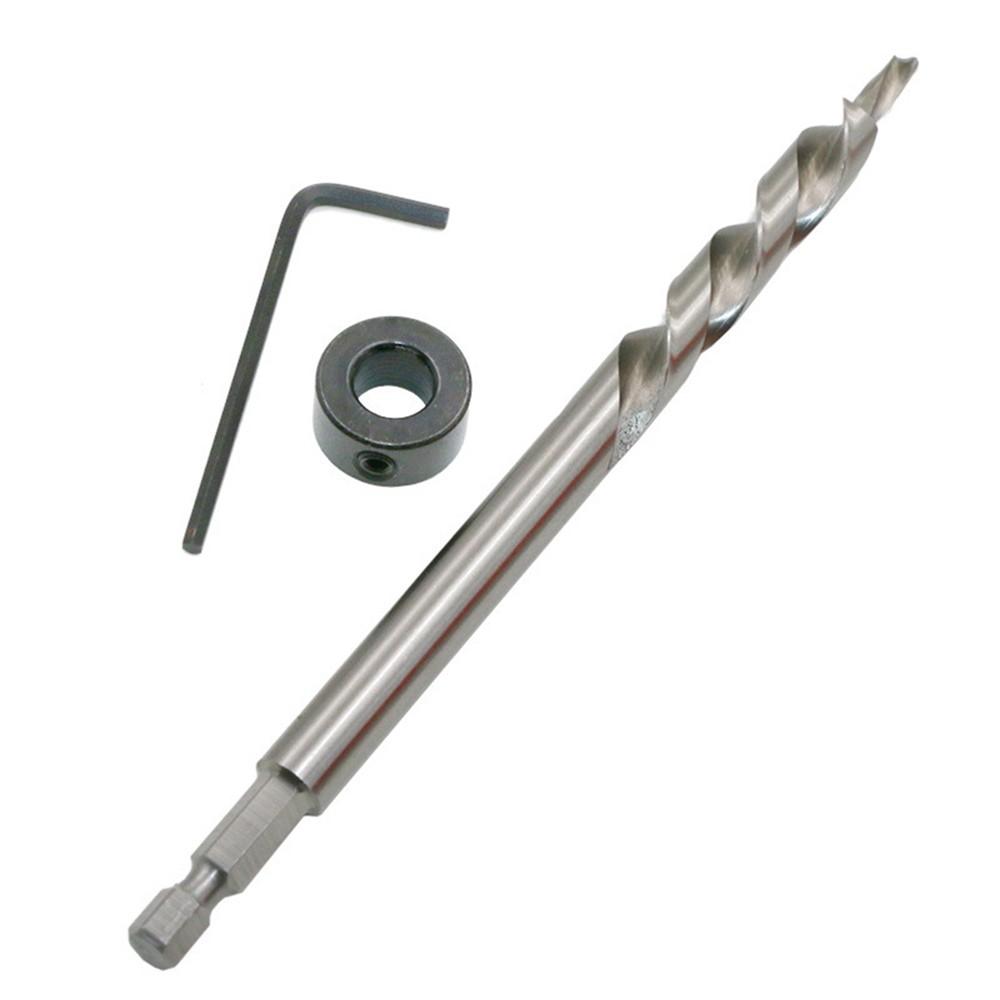 Hex Step Drill Bit 14 9 5mm Diameter (3/8 ) with 1/4 Hex Shank for Manual Pocket Hole Jig Use Suitable for Corded Drills