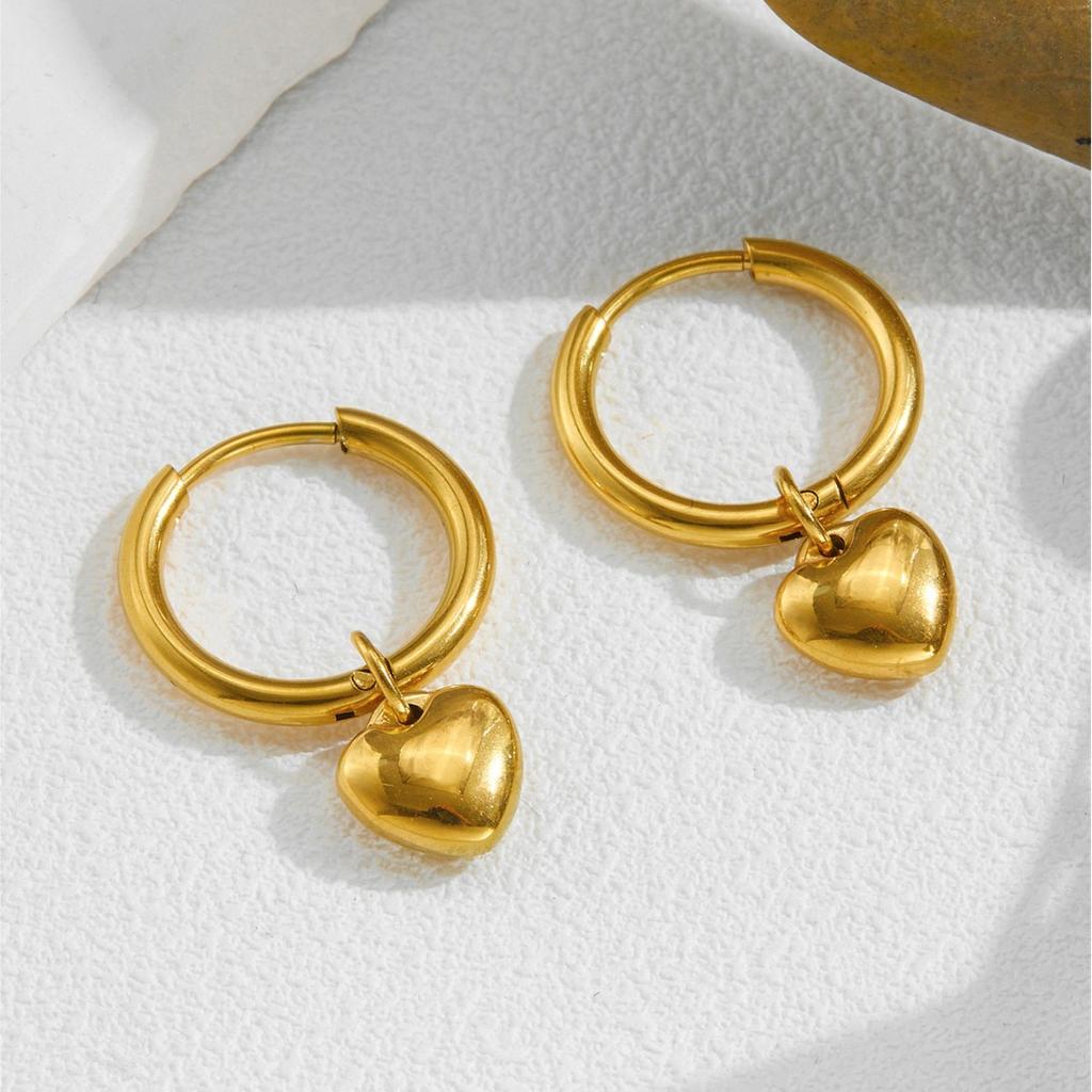 New Micro-inlaid Zircon Love Multiple Styles Madonna Bow Letter Flower  Simple Trend Earrings Do Not Fade Elegant Girl Jewelry