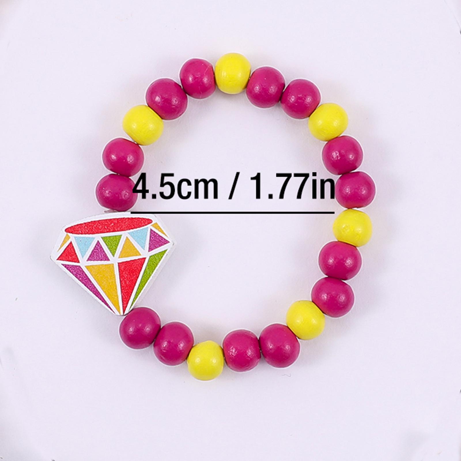 

Юньюнь Красочный Деревянный Корона из Бусин и Набор Радужных Звезд для Девочек