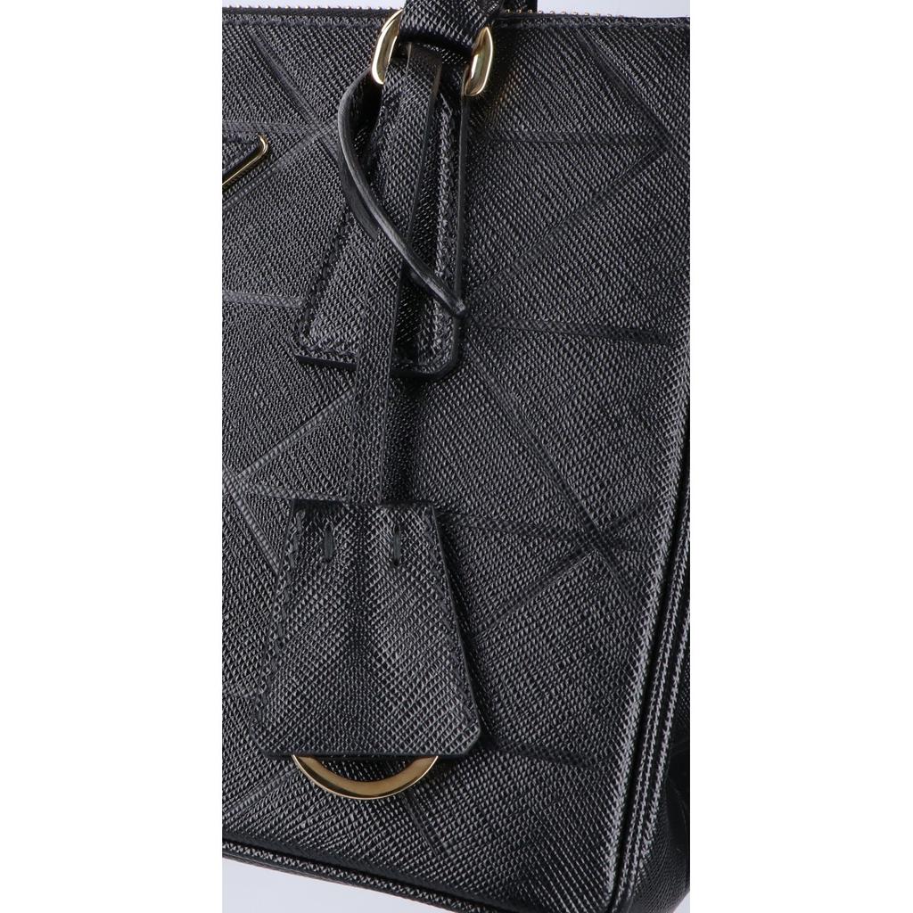 PRADA Excellent condition 68973 Galirea Small Triangle Logo Saffiano 2-Way Shoulder Bag Handbag Black/GDHardwareUsed