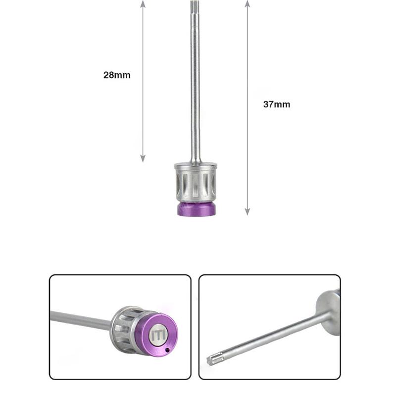 Cheie universală pentru șurubelniță dinamometrică pentru implanturi dentare, stil lung, restaurare cu clichet, instrument de implant stomatologic