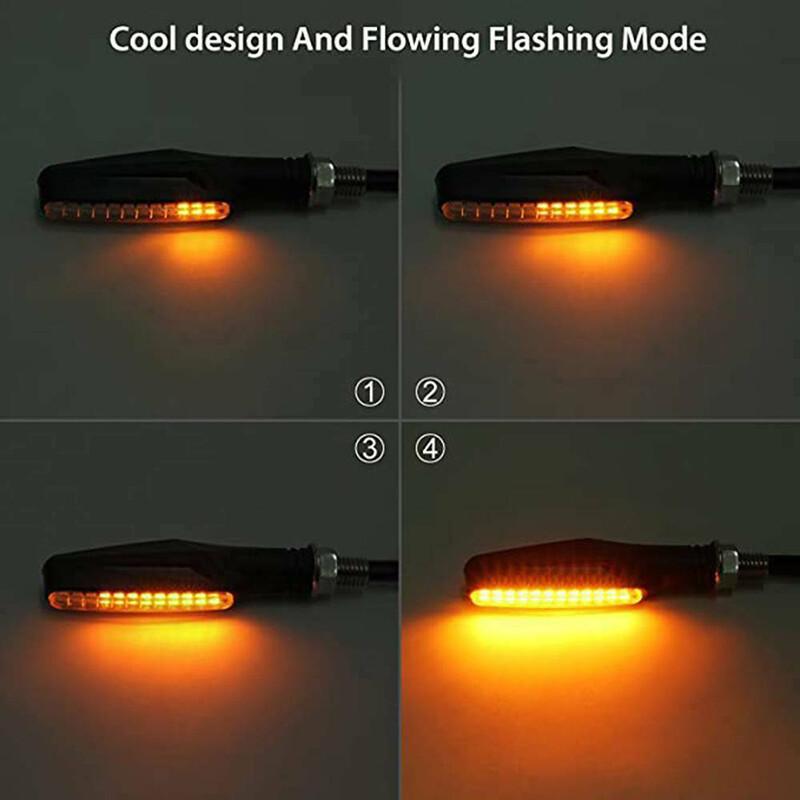 2 pcs Universal Motorcycle Turn Signals Blinker Lights Amber For Suzuki DRZ400s