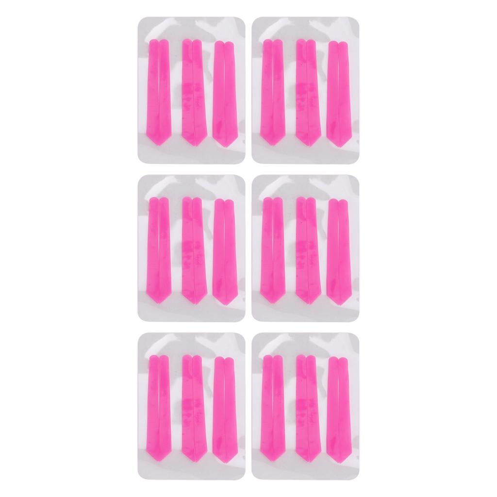 6 Packs Lash Lift Ribbon Kit Soft Flexible Perming Reusable Eyelash Curling Silicone Strip