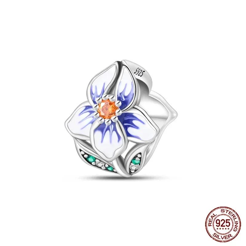 Copper Flowers Butterfly Creative Garden Mushroom Snail Charms Beads Fit Original Bracelets Diy Jewelry