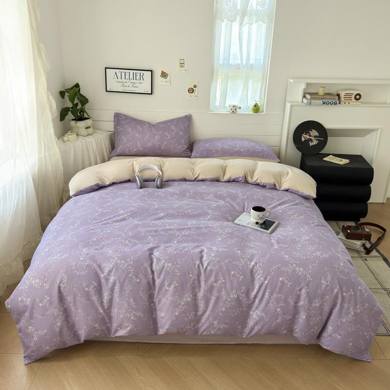 

Класс А Материнский и младенческий Четырехпредметный Двухслойный Сирсакер Стиранный Хлопок Студенческое Общежитие 3шт Постельное белье single quilt 150 * 200cm