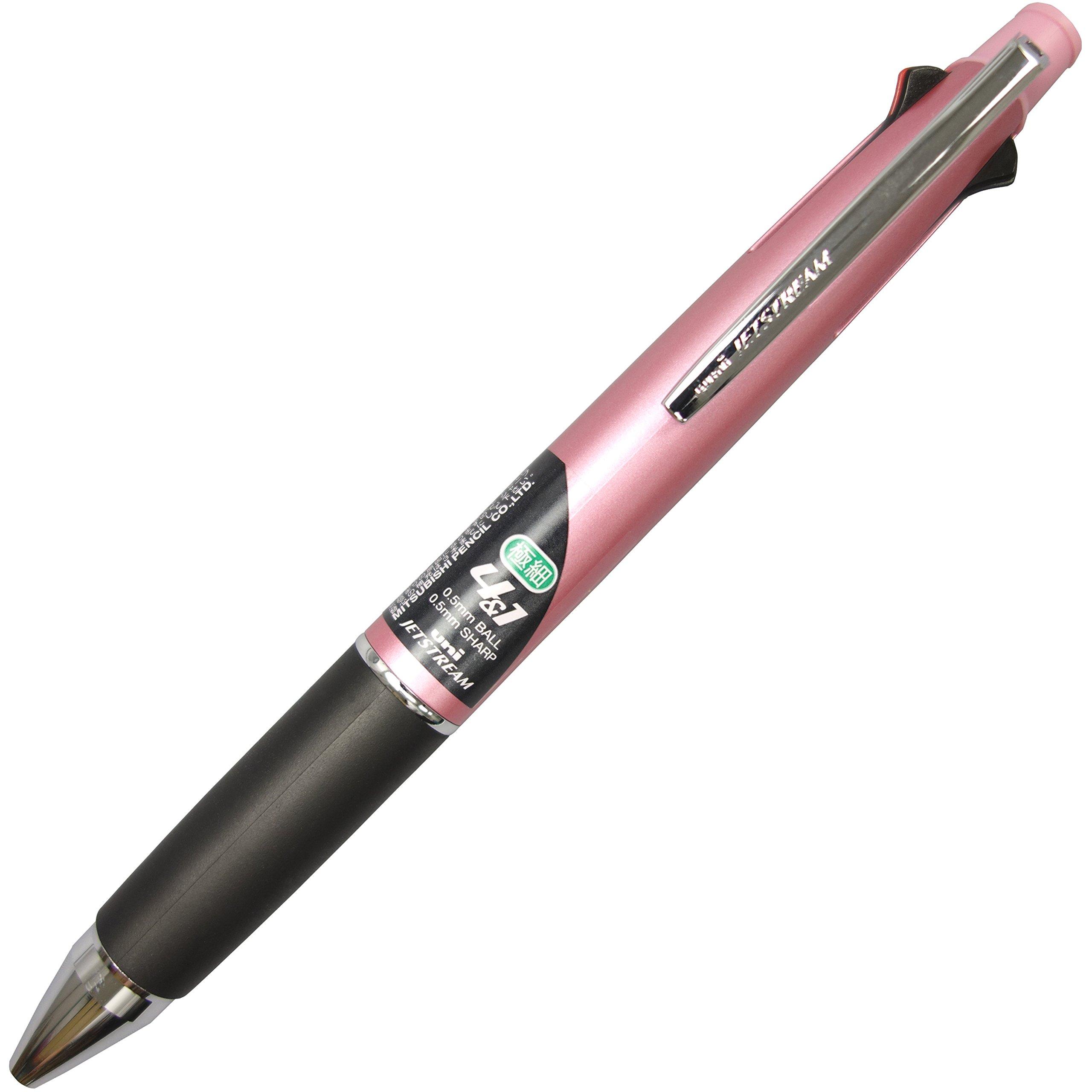 Mitsubishi Pencil Jetstream Light Easy to Write 4&1 0.5mm Multi-Function Pen, Pink, with, MSXE510005.51