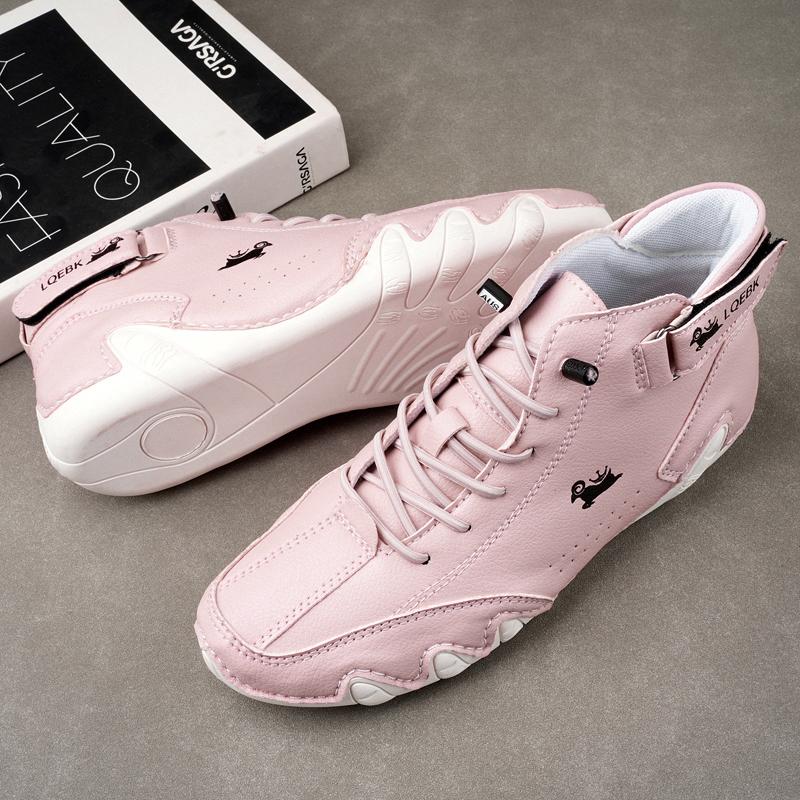 Pánské tenisky Móda Nové kotníkové boty s nízkým střihem Návrhář z pravé kůže Měkká podrážka Řidičské boty Trend Mokasíny Žena Tenisky