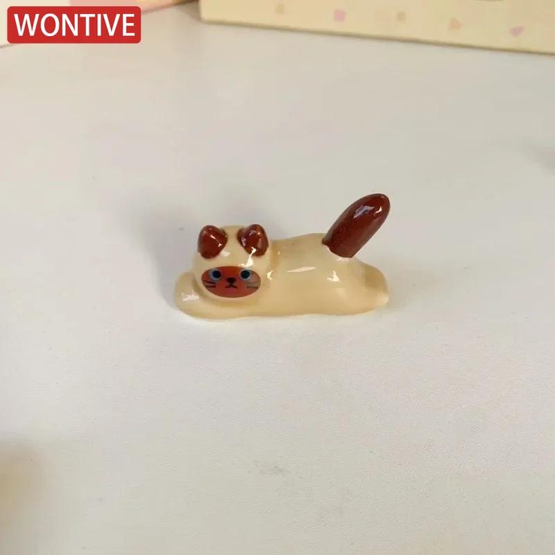 Ceramic Cute Cat Chopstick Holder Tableware Japanese Style Underglaze Restaurant Simple Oval Spoon Bracket Utensil for Kitchen