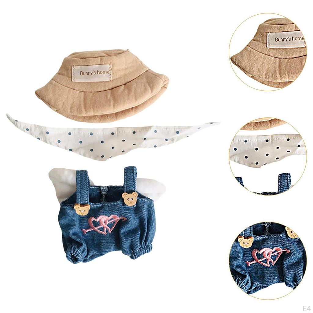 15cm Plush Doll Clothes Accessories Photo Props Fashion Suit suits set