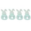 4pcs Rabbit Easter Fork Bag Reusable Cutlery Holder Bag Cute Easter Bunny Utensil Holder  Felt