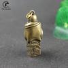 Copper Maitreya Buddha Statue Miniature Figurine Home Decoration Keychains Brass Casting Living Room Desk Feng Shui Decor Craft