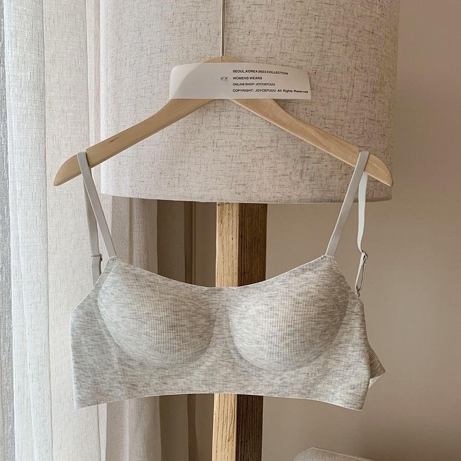 Women's Naked-Feel Comfortable Seamless Soft Support Bra Push Up Anti-Sagging Wireless Underwear for Small Bust No Empty Cup