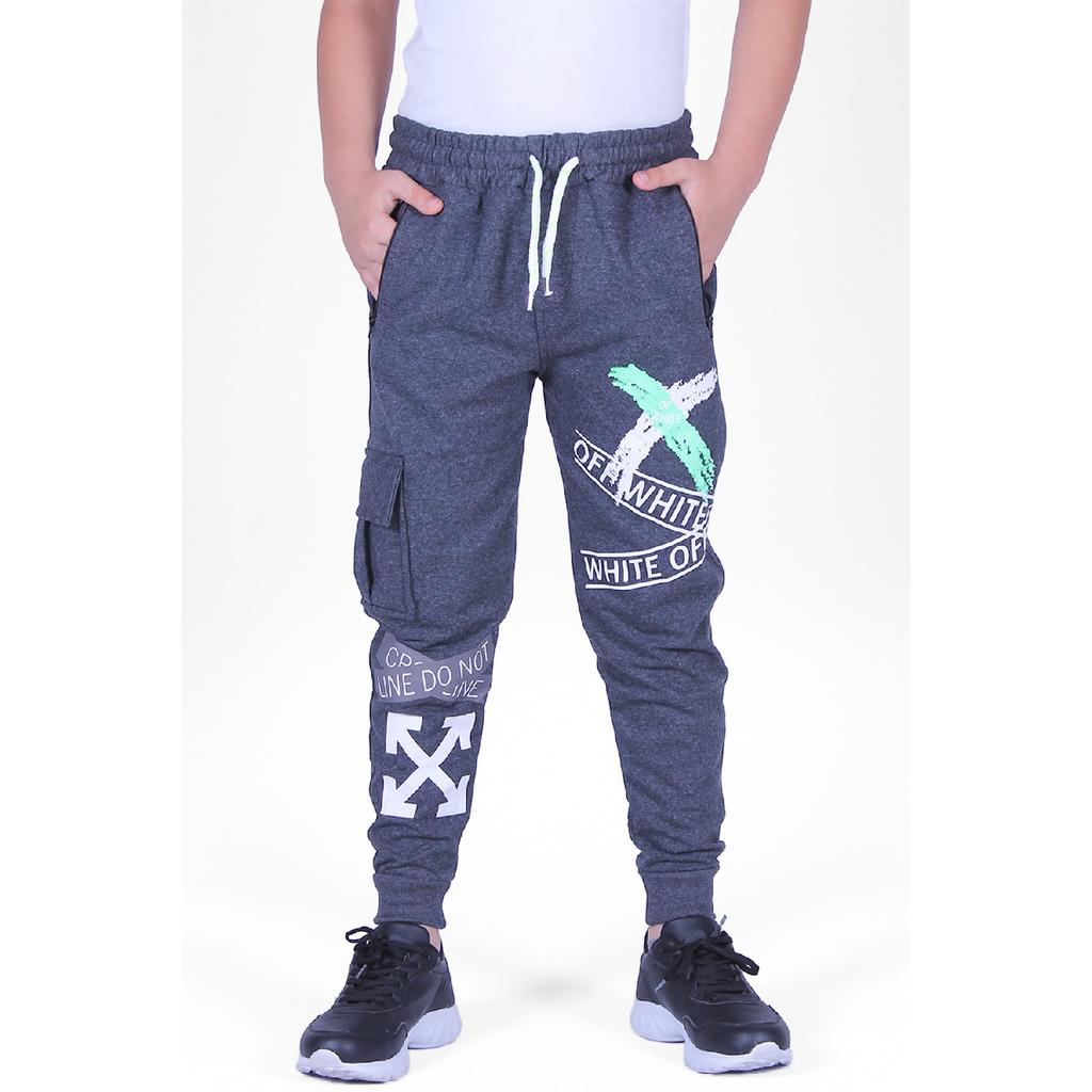 Navy Blue Text Printed Male Tracksuit Six