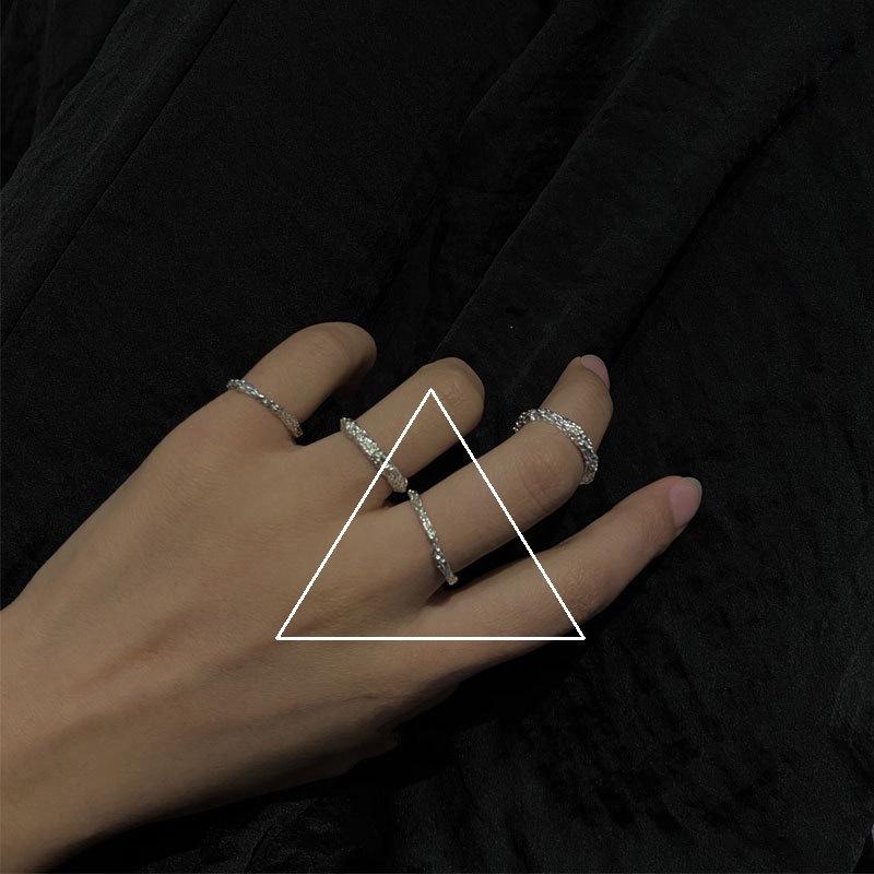 

Unique 925 Sterling Silver Textured Ring With Fresh Aesthetic For Modern Fashionistas J1116