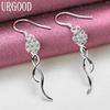 925 Sterling Silver Charm Pendant Earrings Wedding Jewelry