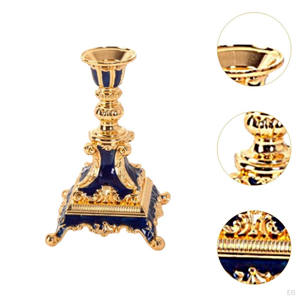 Svícen Kandelábr Řemeslný Dekorativní Stojan Svíčka pro Jídelní Stůl Obývací