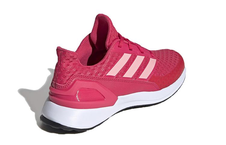 adidas Run J Abrasion Resistant Low Top Kids' Running Shoes Red Teenagers FV4102