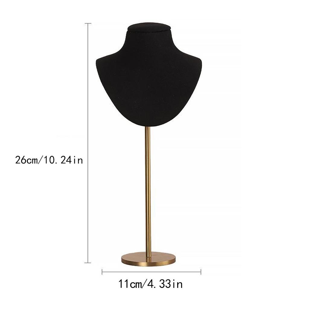 Jewelry Stand Display Necklace Holder T-Bar Plated Metal Tabletop Jewelry Organizer Tower for Show Jewelry Hanging Pendant