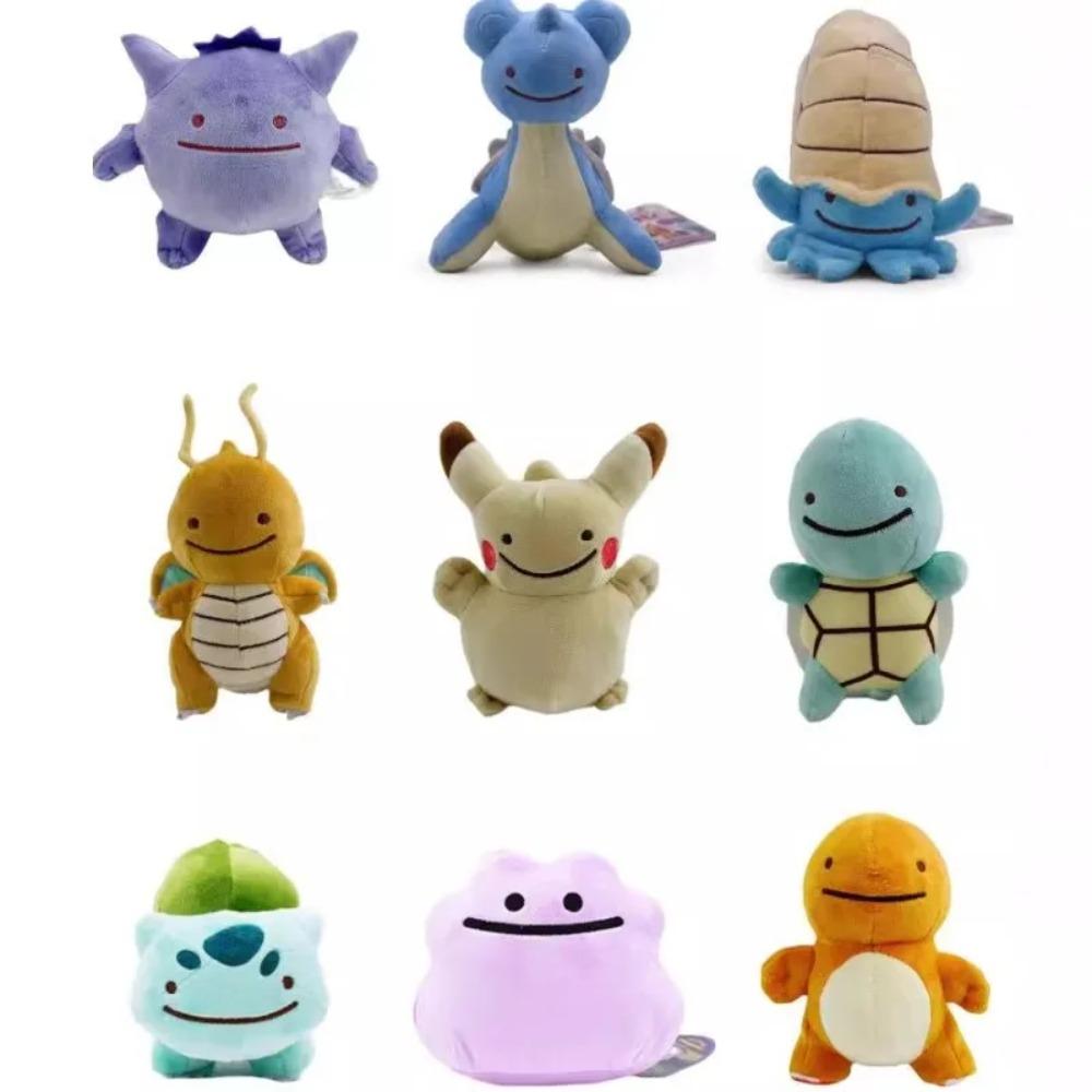 Pokemon Small Eyes Versatile Monsters Dragon Riding Plush Toys Cartoon Anime Geng Gui Dolls Ornaments Christmas Gifts for Friend