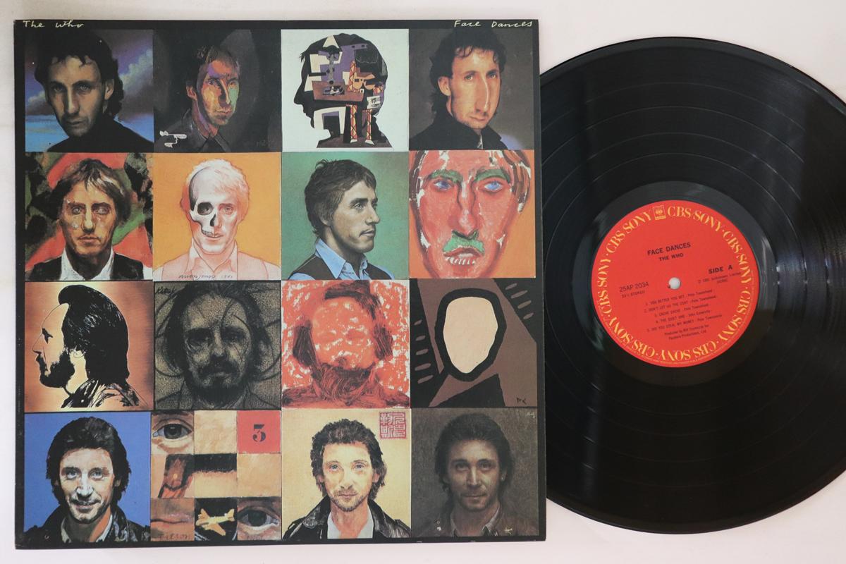 

LP Record WHO - Face Dances 25AP2034 CBS SONY 1981 Japan Rock Used