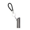 Lighter Holder Keychain with Spring Clip Aluminum Alloy Portable Lighter Case Sleeve Keychain for Outdoor Grey