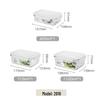 GLASSLOCK Rectangular Tempered Glass 3-Piece Food Storage Set