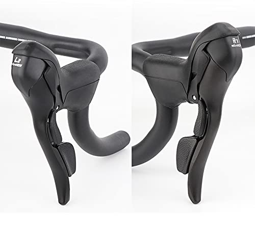 MicroNEW Dual Control Shifter Lever, 2*7/3*7/3*8/3*9 Speed Trip Shifter, Road Bike Derailleur Compatible with Shimano STI Lever Sets (2*7 14S)