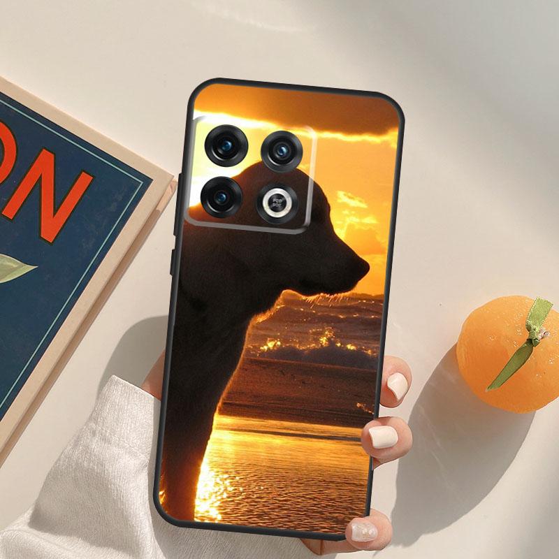 Schwarzer Labrador Retriever Tier Hund Hülle Für OnePlus 12R 13R 13T 10R 15 13 12 11 10T 8T Nord CE 4 3 2 Lite N20 N30 Nord 5 Hülle
