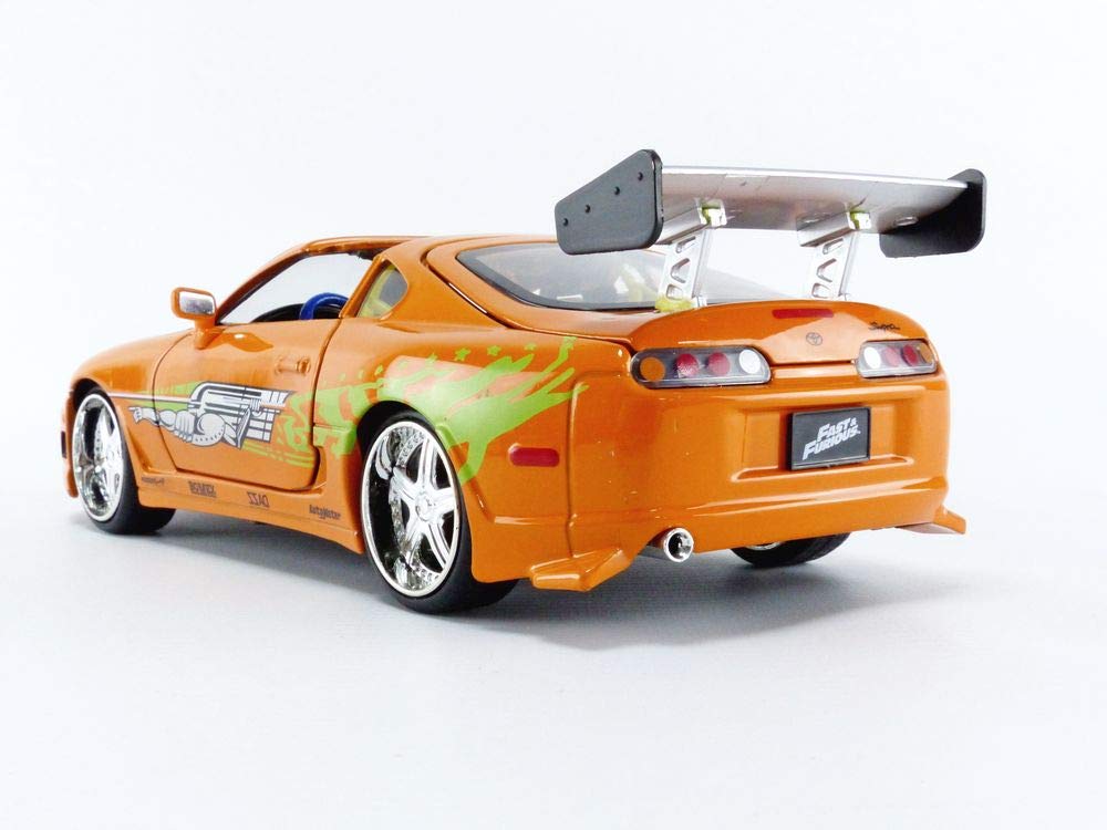 1:24 F&F Brian's Toyota Supra with Braian O'Coner Fast and Furious Diecast Car