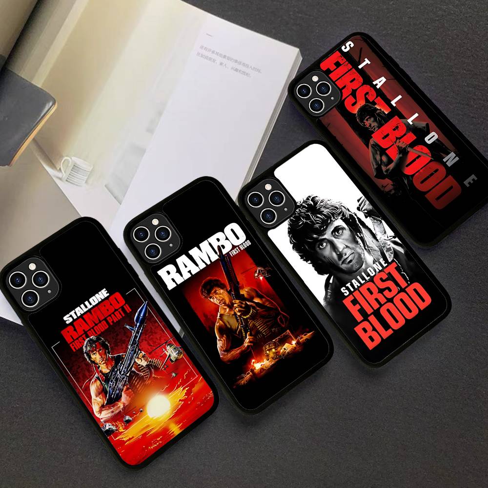 1pc Movie Rambo First Blood Phone Case For IPhone 17 16 15 14 13 Plus 12 11 Pro Max PC+TPU Cases Back Cover