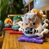6Cm Q-Version  Anime Figure Nika Luffy Zoro Sanji Nami Cos Super Dharma Figurine Pvc Statue Model Toys Car Ornaments