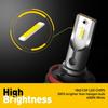 H8 H11 LED Headlight Bulb H9 Hi/Lo 90W Conversion Set White High Beam Power New