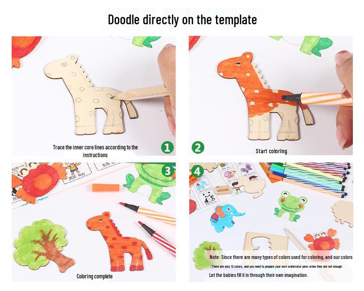 Kindergarten & Primary Drawing Tool Set: Beginner Doodle & Painting Templates for Boys & Girls