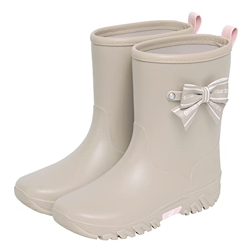 Arisana Kids  Girls  Rain Boots, 01. Latte Beige, 21cm