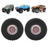 RC Tire 2.2 Inch   Rubber Alloy RC Car Wheel with Metal Wheel Hub RC Spare Upgrade Parts Accessory
