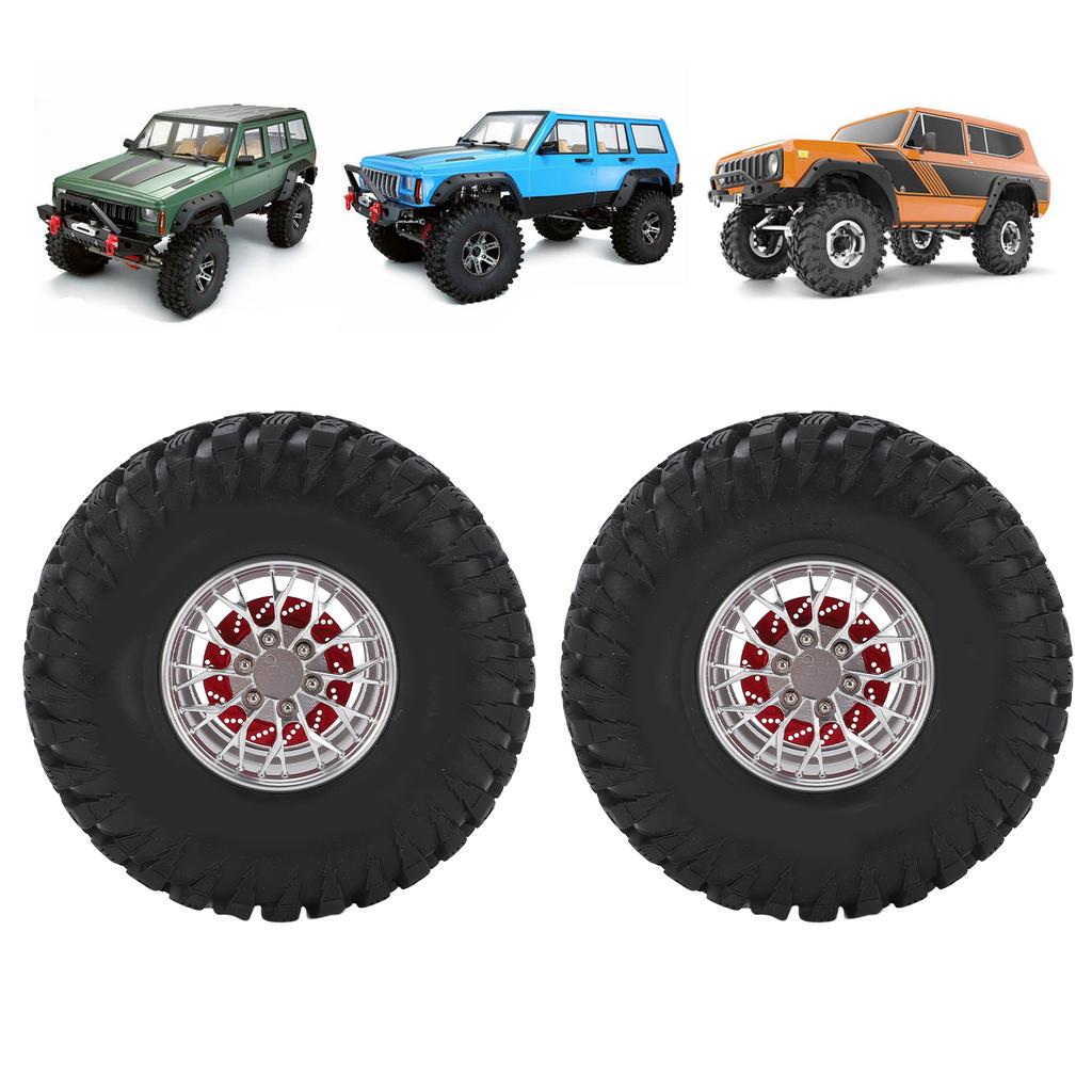 RC Tire 2.2 Inch   Rubber Alloy RC Car Wheel with Metal Wheel Hub RC Spare Upgrade Parts Accessory